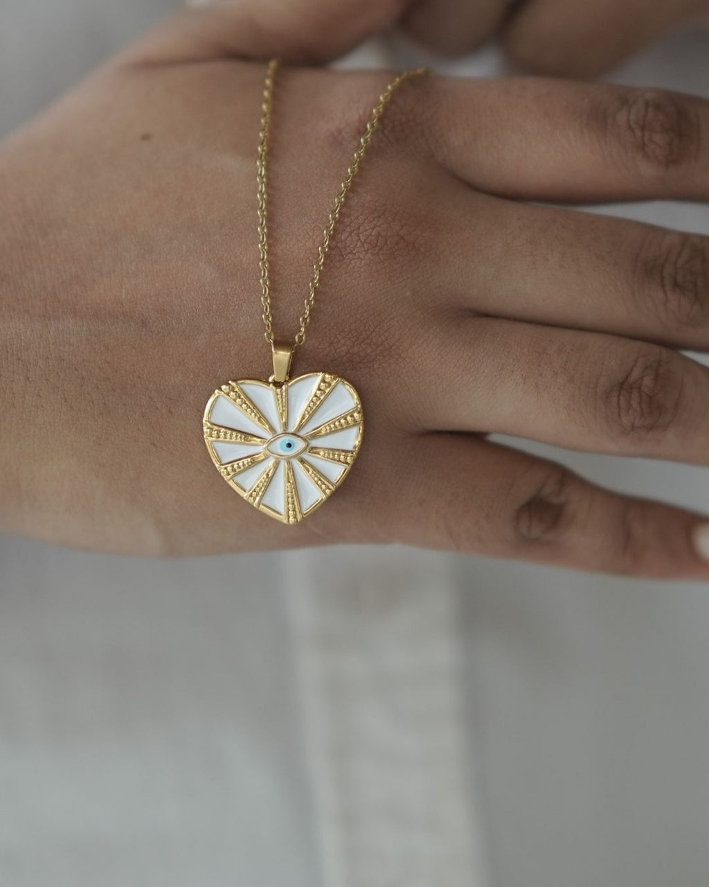 Devil Eye Waterdrop Pendant Necklace