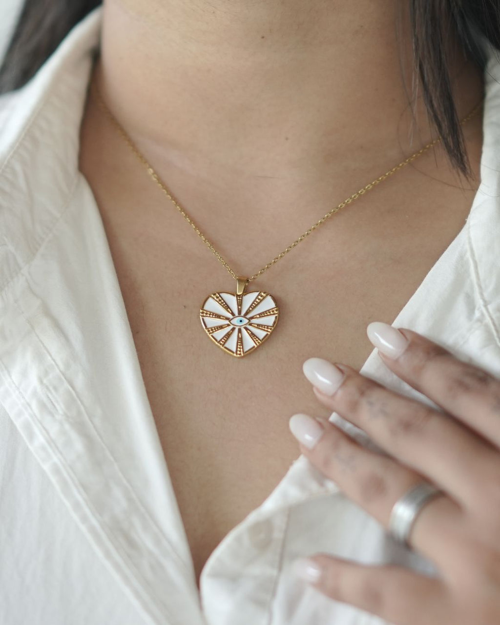 Devil Eye Waterdrop Pendant Necklace