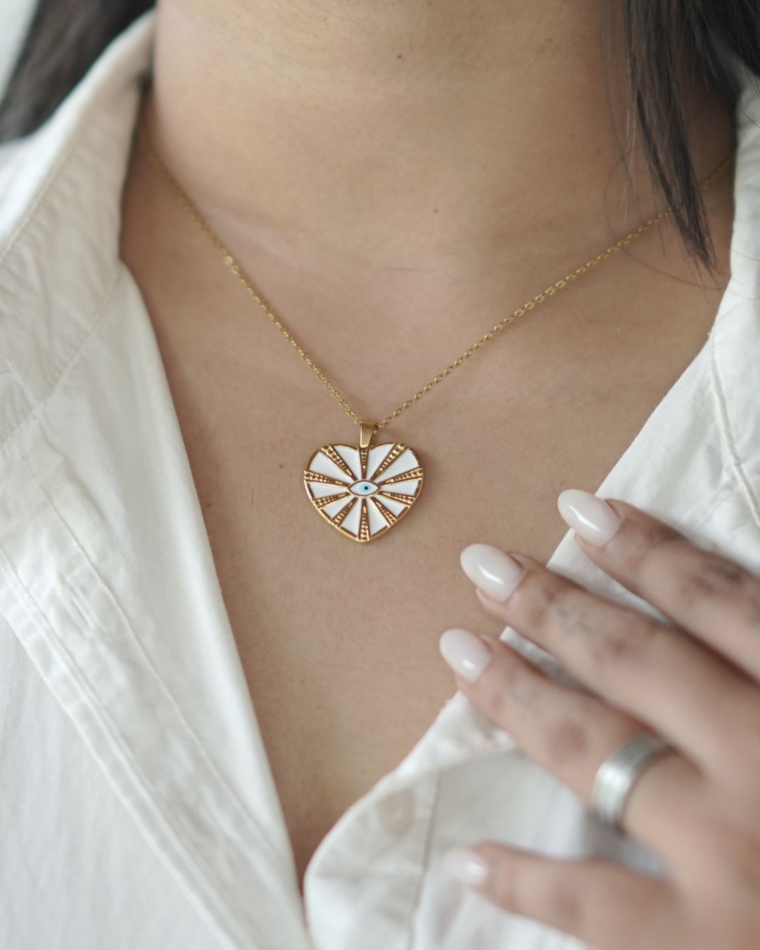 Devil Eye Waterdrop Pendant Necklace