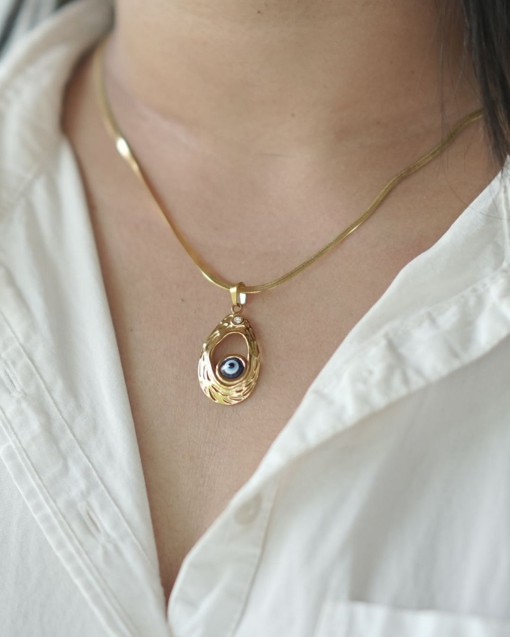 PVD Coated Real Gold Plated Devil's Eye