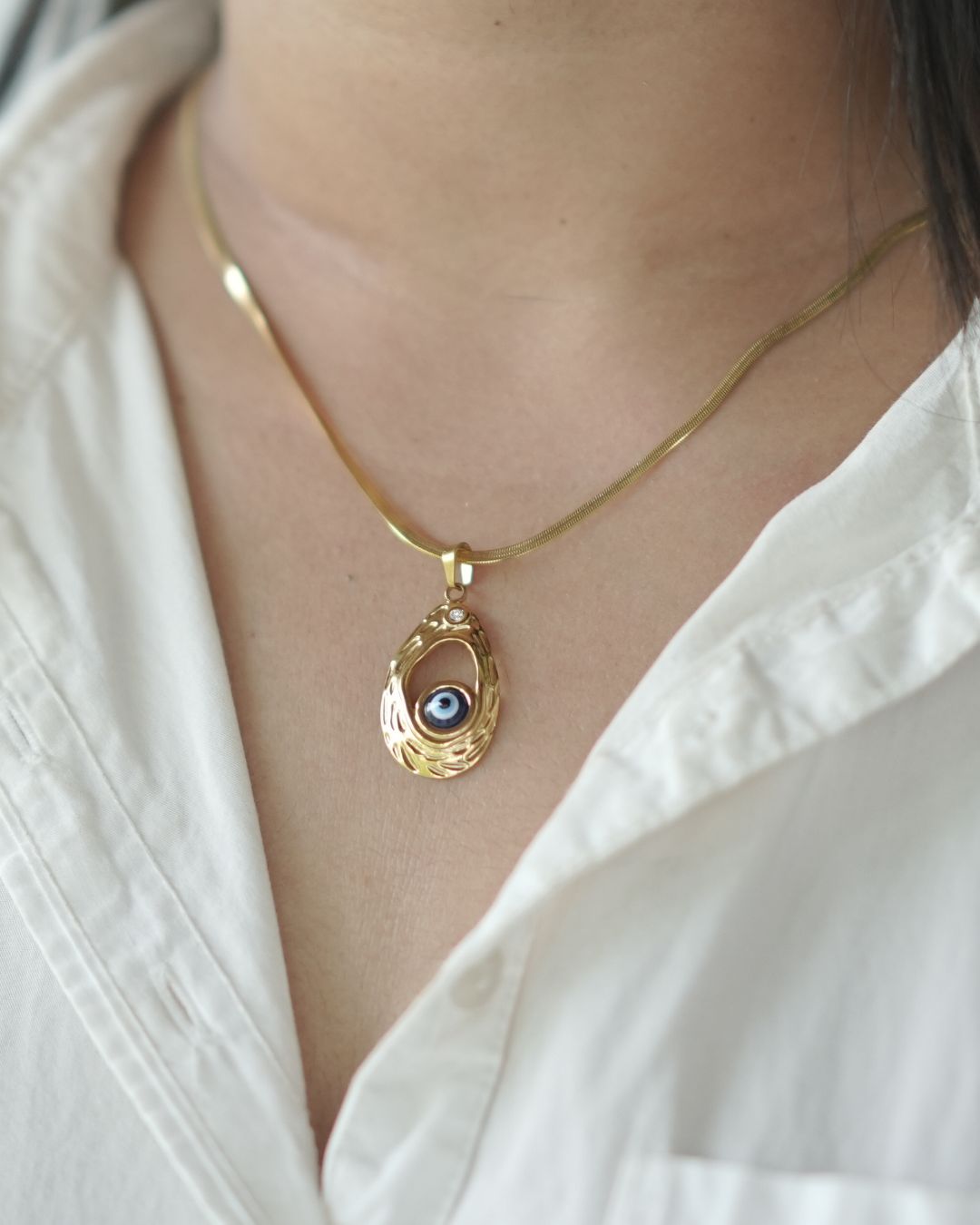 PVD Coated Real Gold Plated Devil's Eye