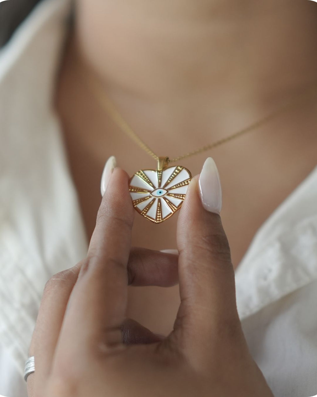 Devil Eye Waterdrop Pendant Necklace