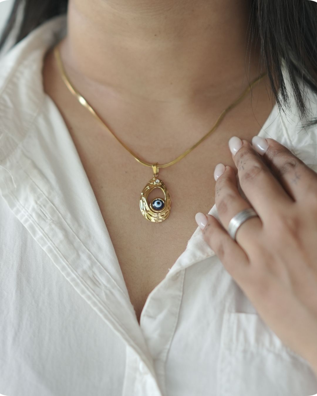 PVD Coated Real Gold Plated Devil's Eye