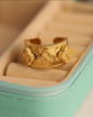Clover Ring - 22k gold plated