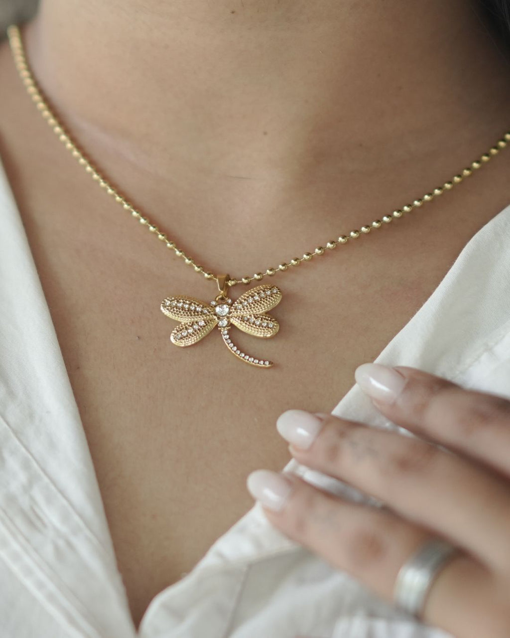 Dragonfly Pendant Necklace