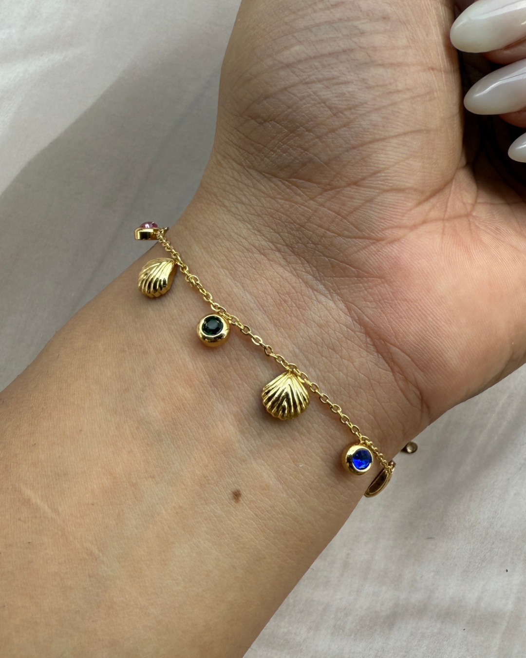 Multi Coloured Charm Bracelet