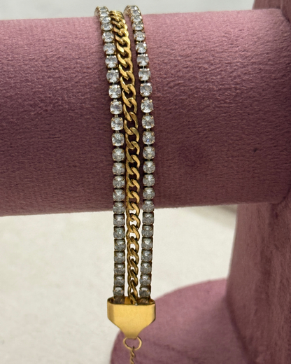Layer Tennis Bracelet