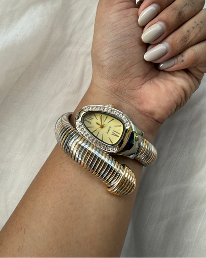 Snake Watch - White Dial