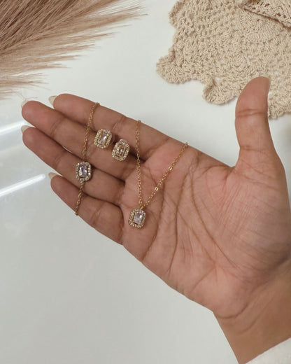 Elegance  - Chain, Bracelet and Earring Combo