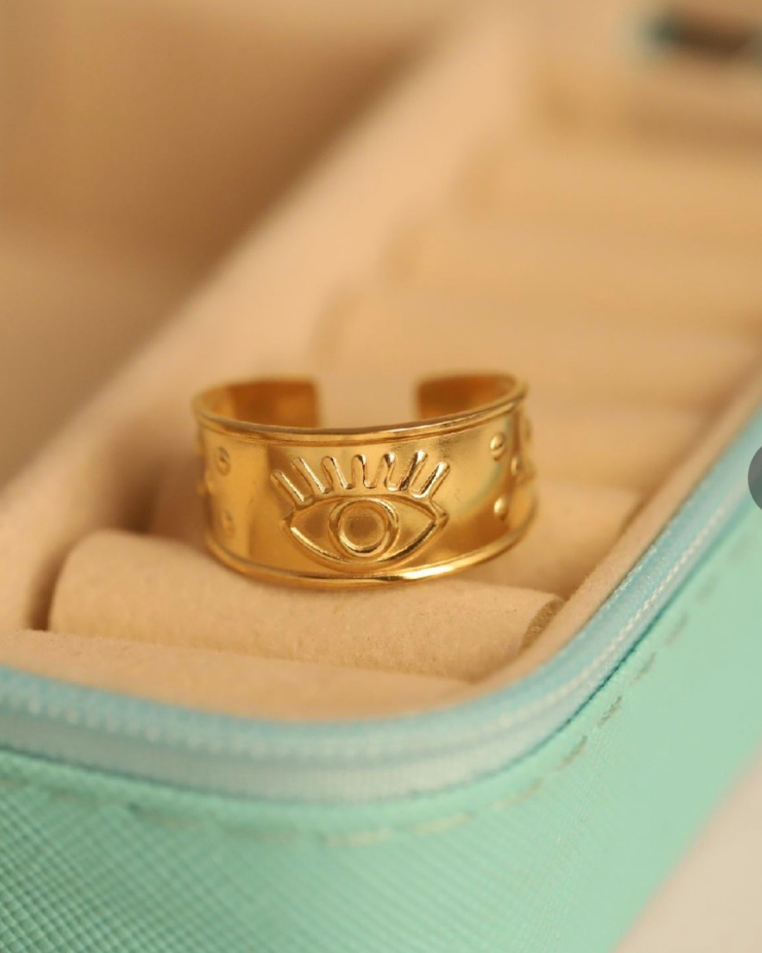 Evil eye gold - 22k gold plated