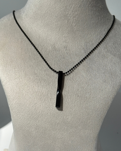 Black Bar with Ball Chain