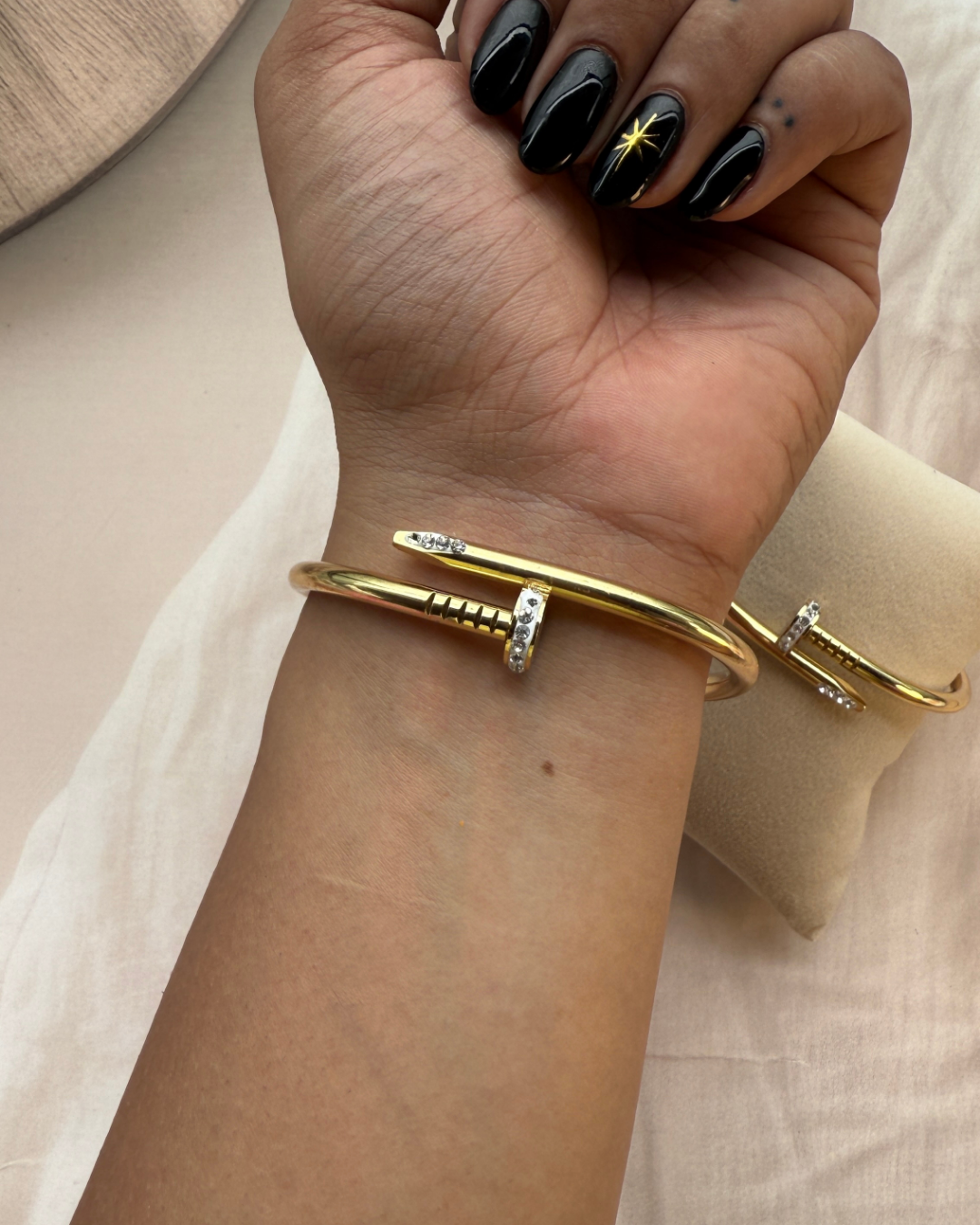 Nail Kada with AD Stone