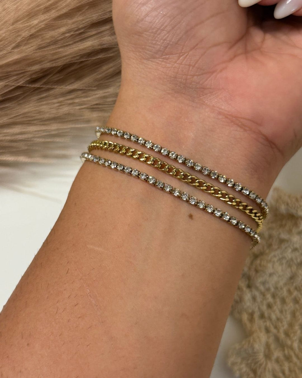 3 layer Tennis Bracelet