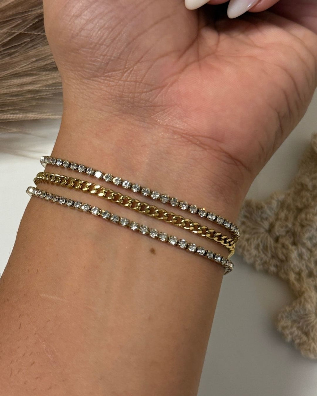 3 layer Tennis Bracelet