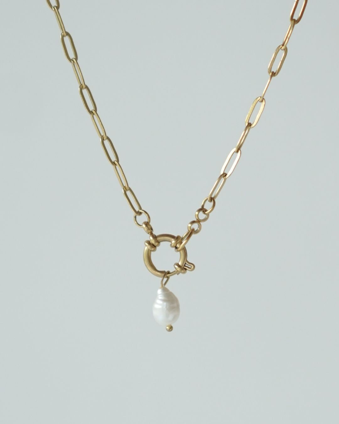 Natural Pearl Embedded