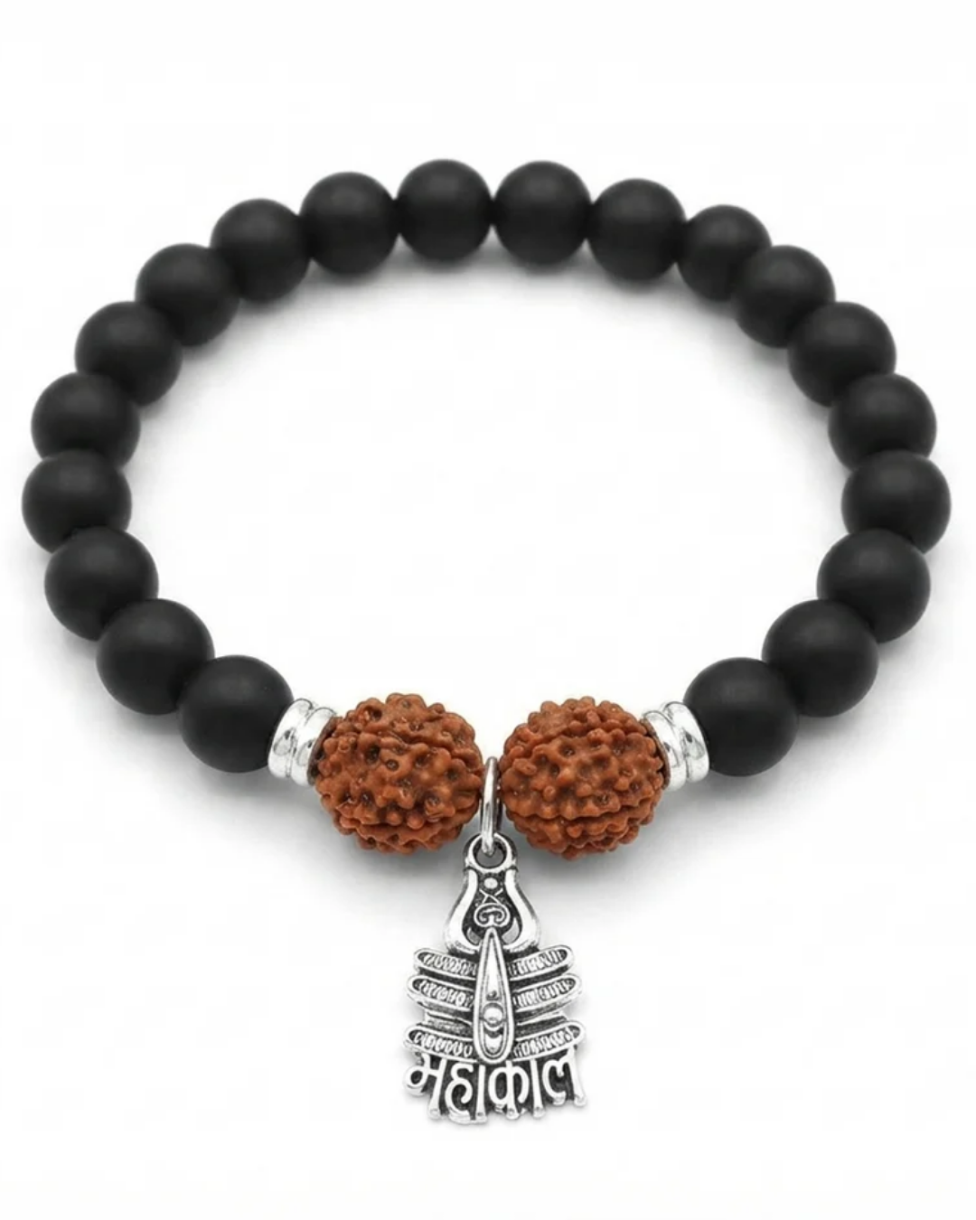 Rudraksha Beads Bracelet with Mahakal Charm