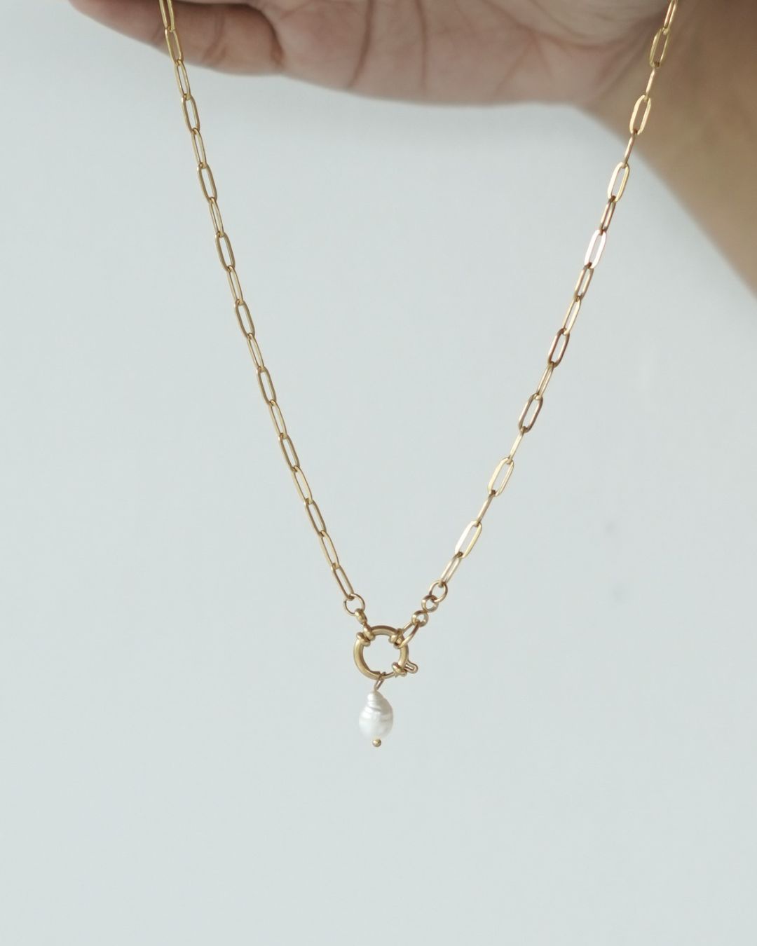 Natural Pearl Embedded